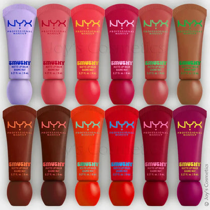 NYX Smushy Matte Lip Balm, Tinted Lip Moisturizer with Soft, Matte Finish