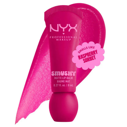 NYX Smushy Matte Lip Balm, Tinted Lip Moisturizer with Soft, Matte Finish