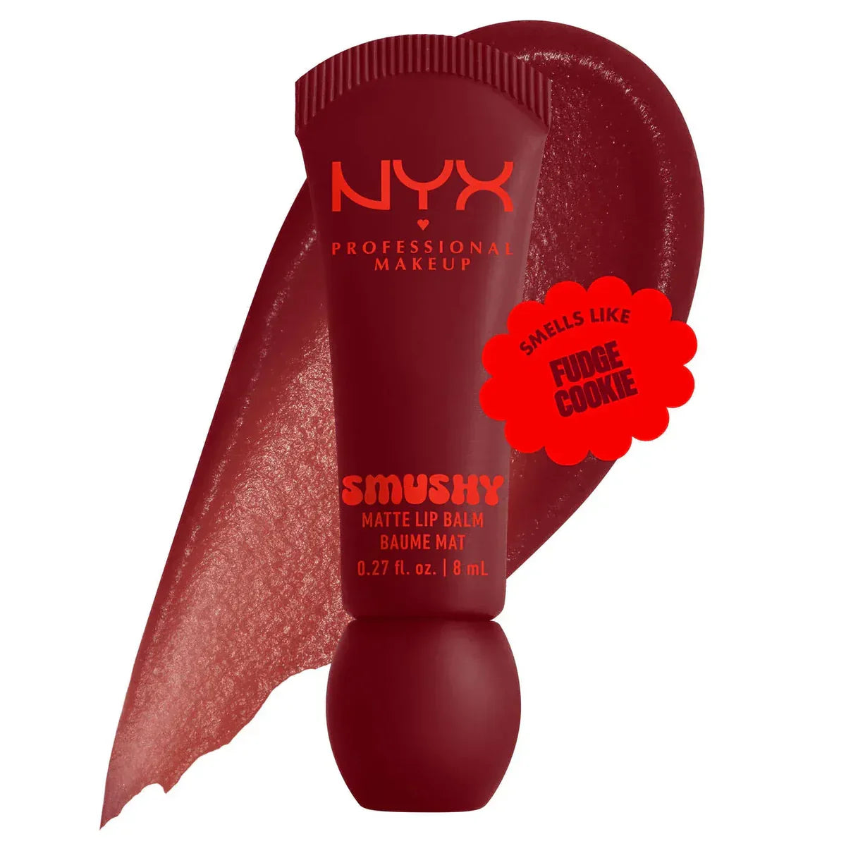 NYX Smushy Matte Lip Balm, Tinted Lip Moisturizer with Soft, Matte Finish